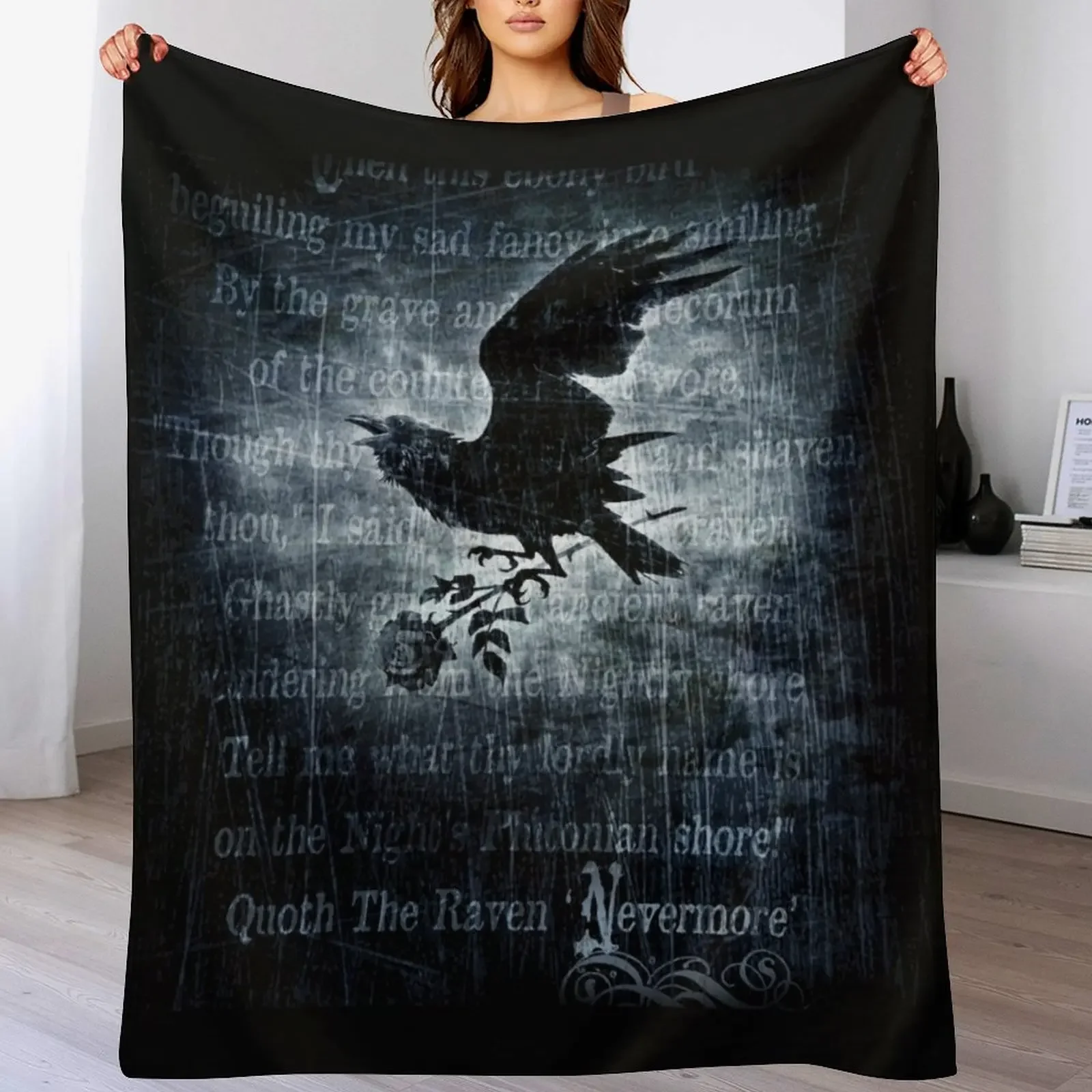 

Nevermore Throw Blanket Softest Cute Plaid Single Hairys Blankets