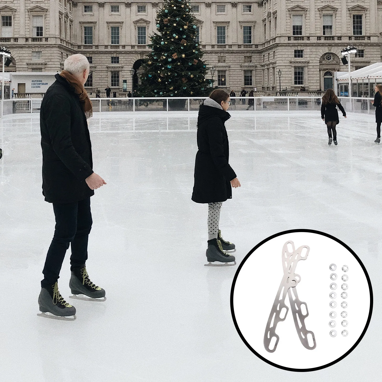 

Roller Replaceable Skating Replacement Ice Skate Guards Metal Parts Accessories