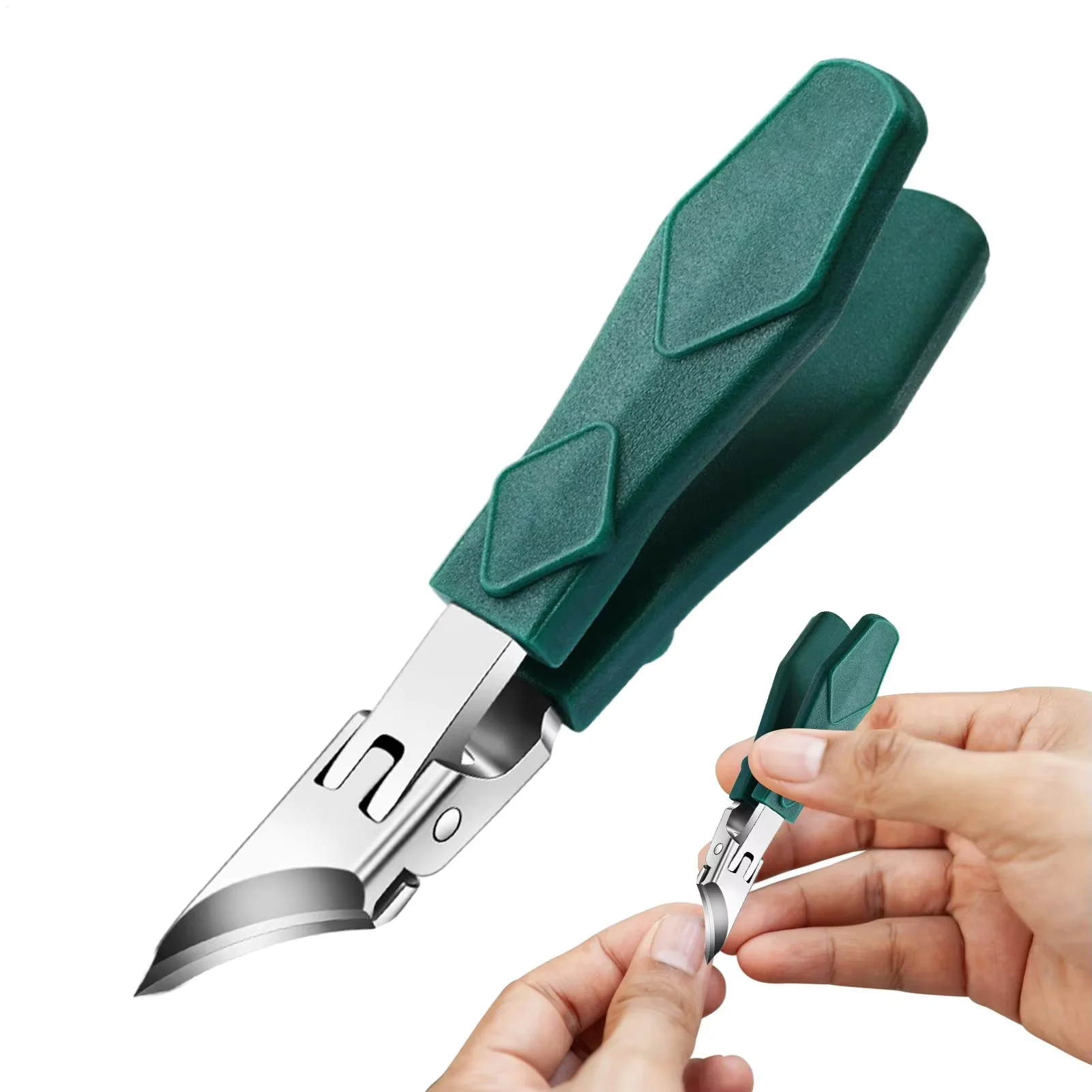 New Pointed-Nose, Beveled, Original Large-Opening Nail Clippers, Pointed-Nose Nail Cutters, Nail Trimmers, Household Pedicure Kn