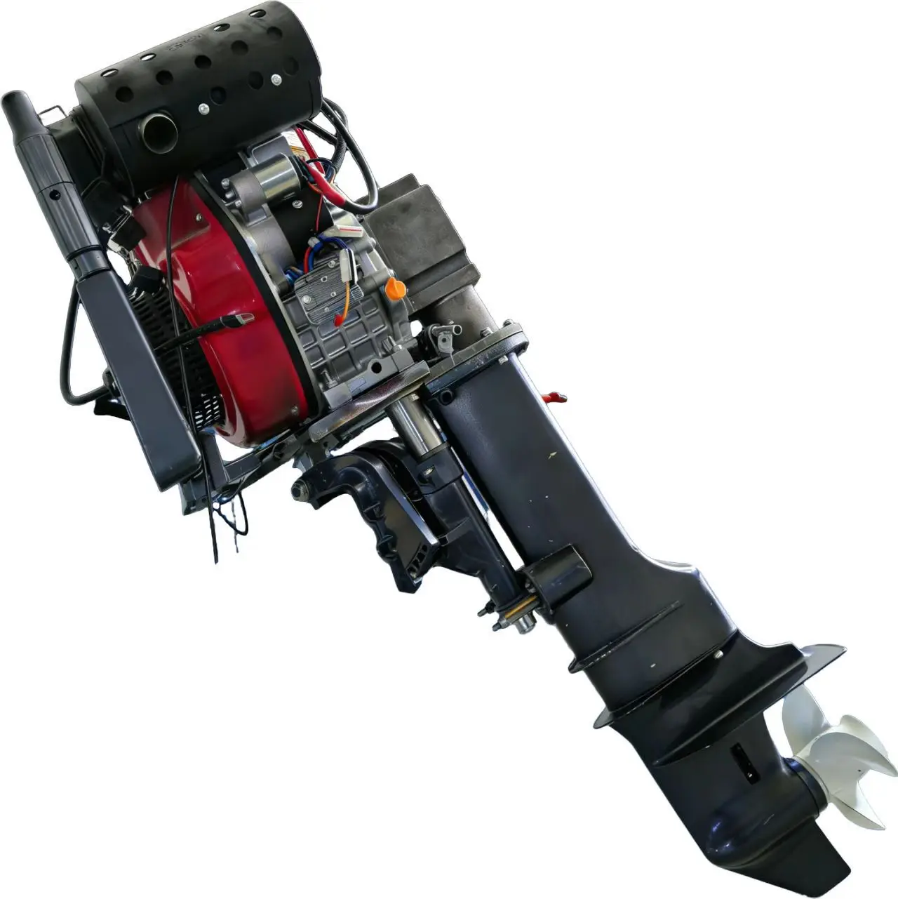 New  Single Cylinder 4 Stroke Air Cooling 10HP Diesel Outboard for Fishing Vessel 10HP Outboard Engine