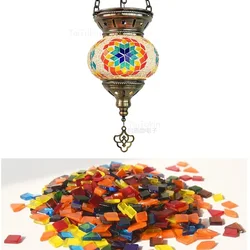 DIY Turkish Mosaic Light Material Package Handmade Pendant Lamp Home Decor Lustre Lamparas Colgantes Para Techo