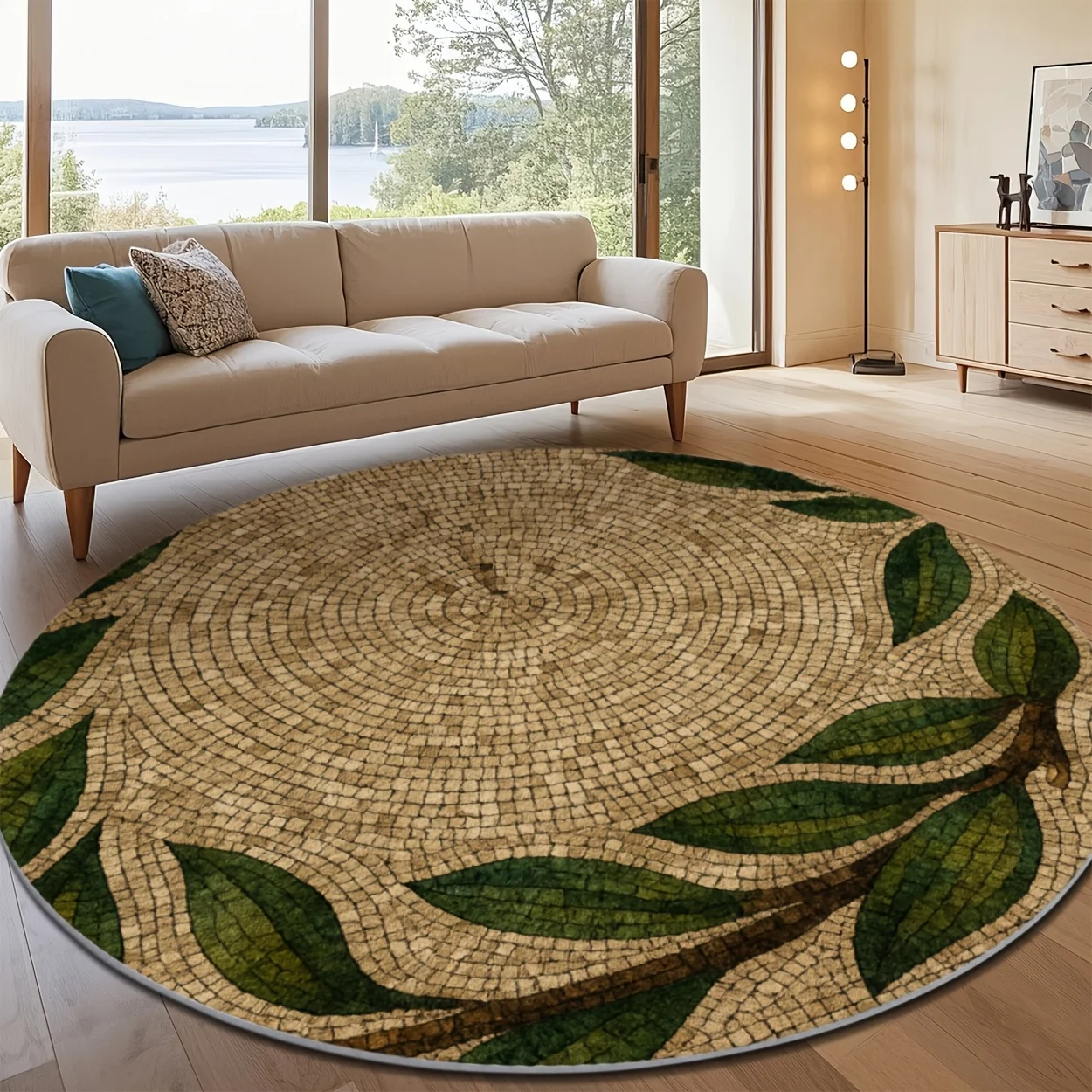 Wabi-Sabi Straw Woven Rattan T - đánh giá và giá Chair Mat Hard Floor