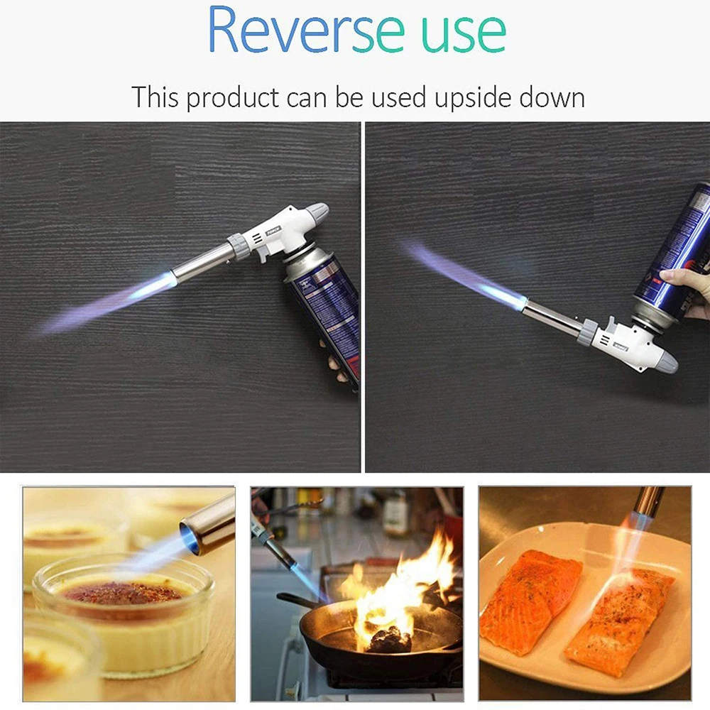 Gas Torch Flame Gun Blowtorch Cooking Soldering Butane Autoignition Gas-Burner Lighter Heating Welding  Burner