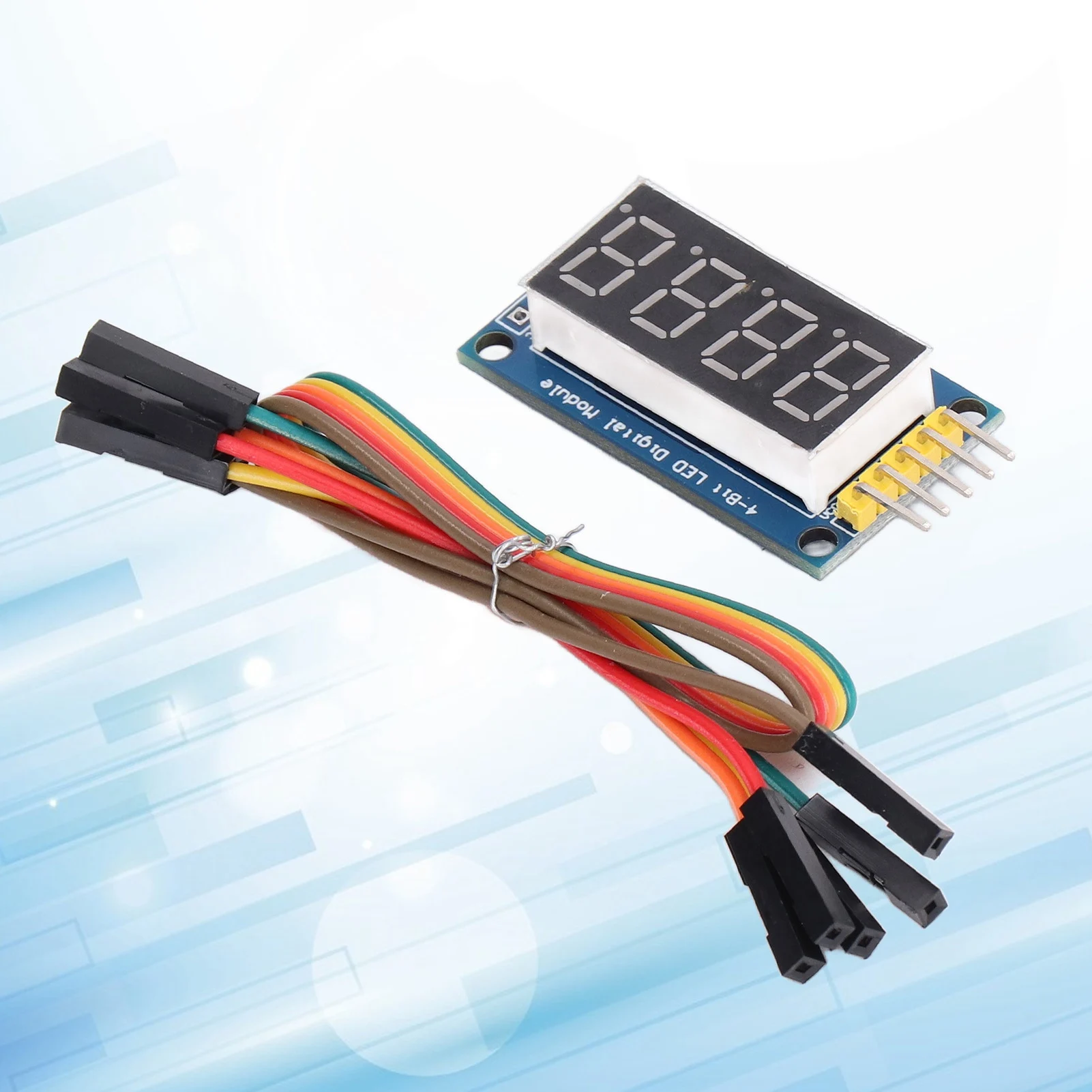 Módulo de tubo digital de 4 dígitos, módulo de pantalla LED ajustable con controlador 74HC595, módulo digital LED ajustable de 3,3 V-5 V