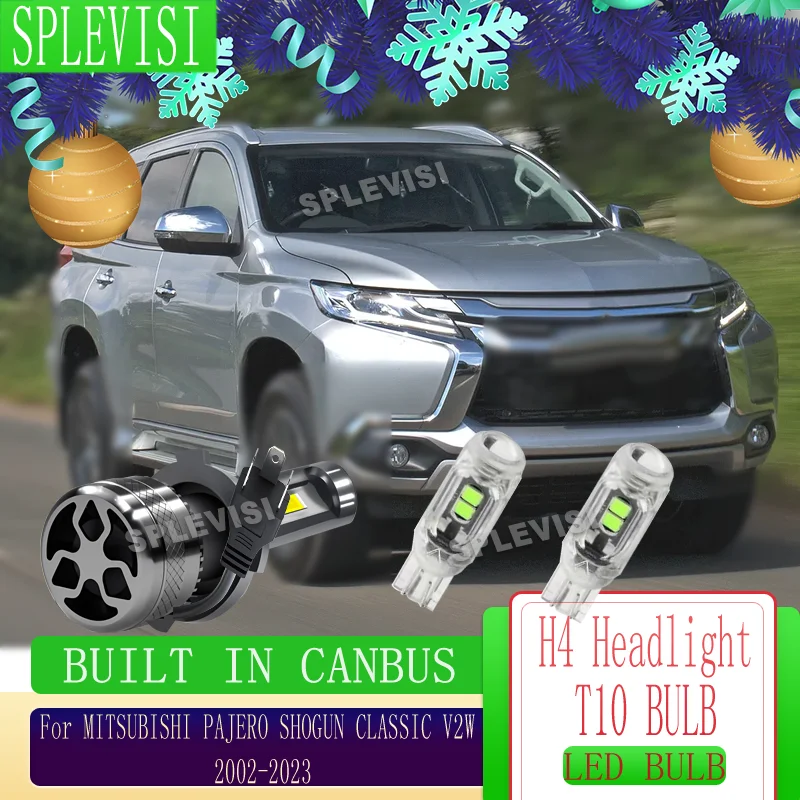 

Встроенный резистор нагрузки с защитой от мерцания H4, светодиодная фара высокого и низкого уровня для MITSUBISHI PAJERO SHOGUN CLASSIC V2W 2002 2003 2004 2005-2023