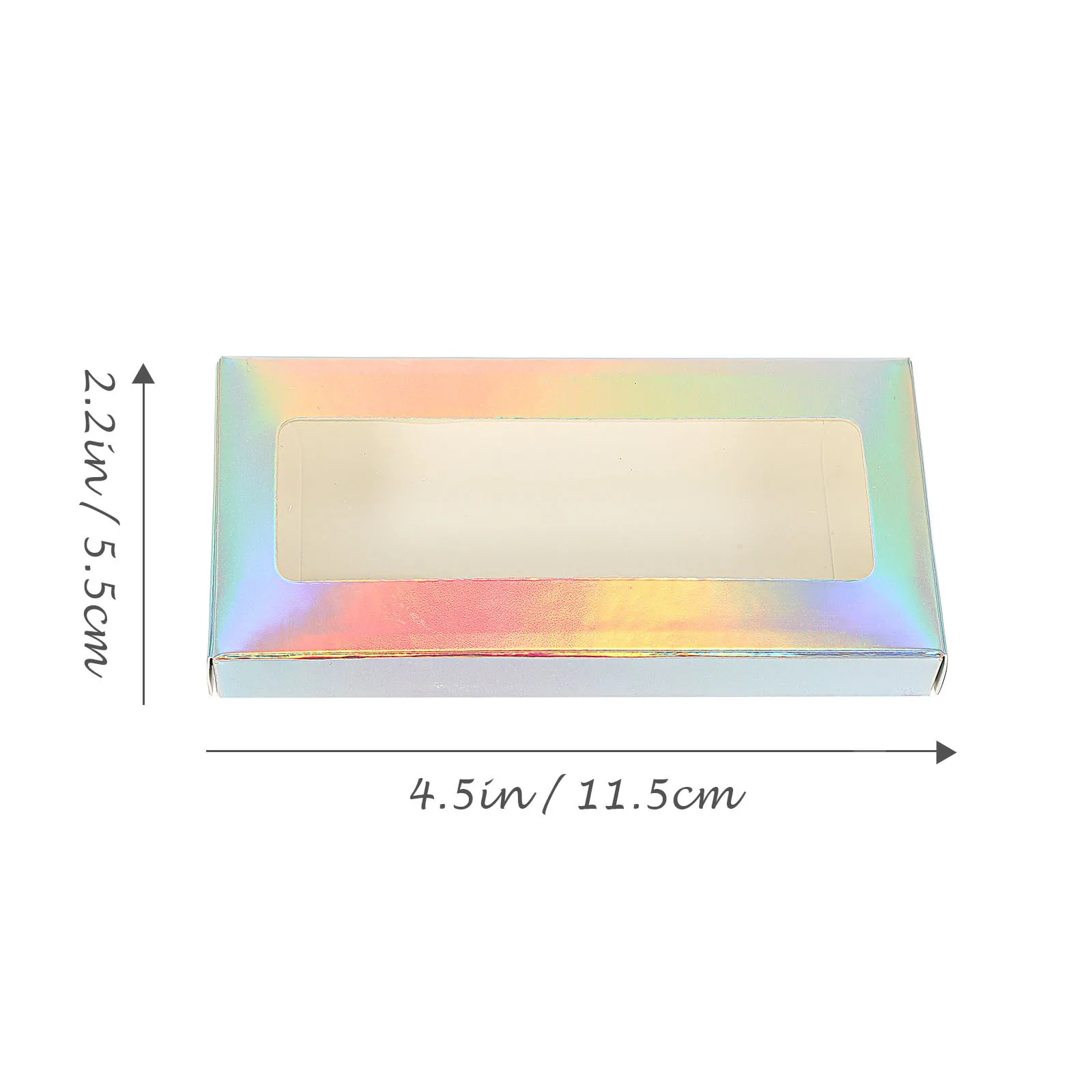 25Pcs Delicate False Eyelash Packaging Box Transparent Lid Eyelash Organizer Cases Lash Cases Delicate Lash Case