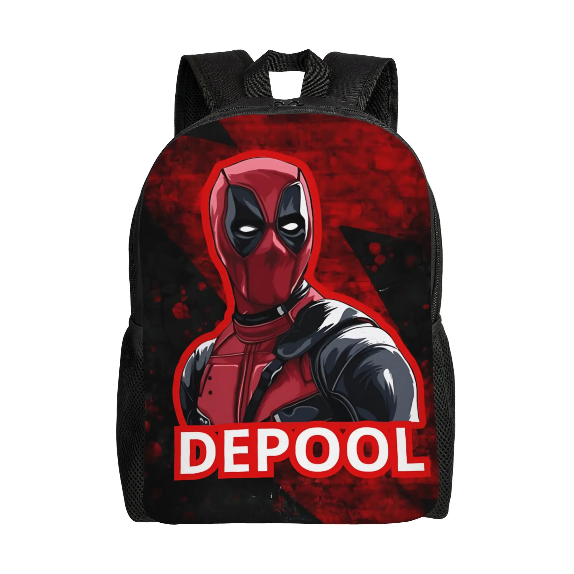 

1PC Backpack Deadpool Fashion Backpacks Daypack Cool Deadpool logo Daily School Retro Washable Rucksack
