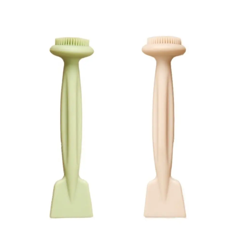 

Soft Silicone Face Mask Brush Multifunctional Exfoliator Facial Cleaning Brush Mask Applicator Scrub Double Head Mask Brush