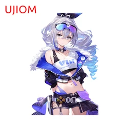 UJIOM 13cm X 8.7cm Chibi Silver Wolf Honkai Star Rail Wall Stickers Interesting Game Room Decoration Decal 3D Vestibule Chambre