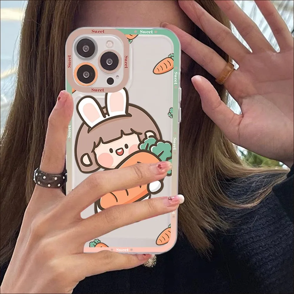 Cute Cartoon Characters Phone Case For IPhone 14 13 12 11 Pro Max XS X XR SE 2020 6 7 8 Plus Mini Protective Cover