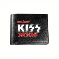 Calling KISS Dr Love Business Mens Casual Elegant Simple Practical Quality Wallet Stylish Printing Graphic Creative Christmas Gi