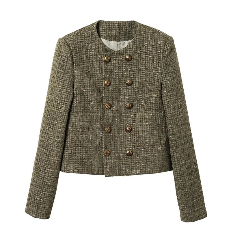 

Women's tweed short jacket 2024 new spring and autumn season slimming small fragrant top