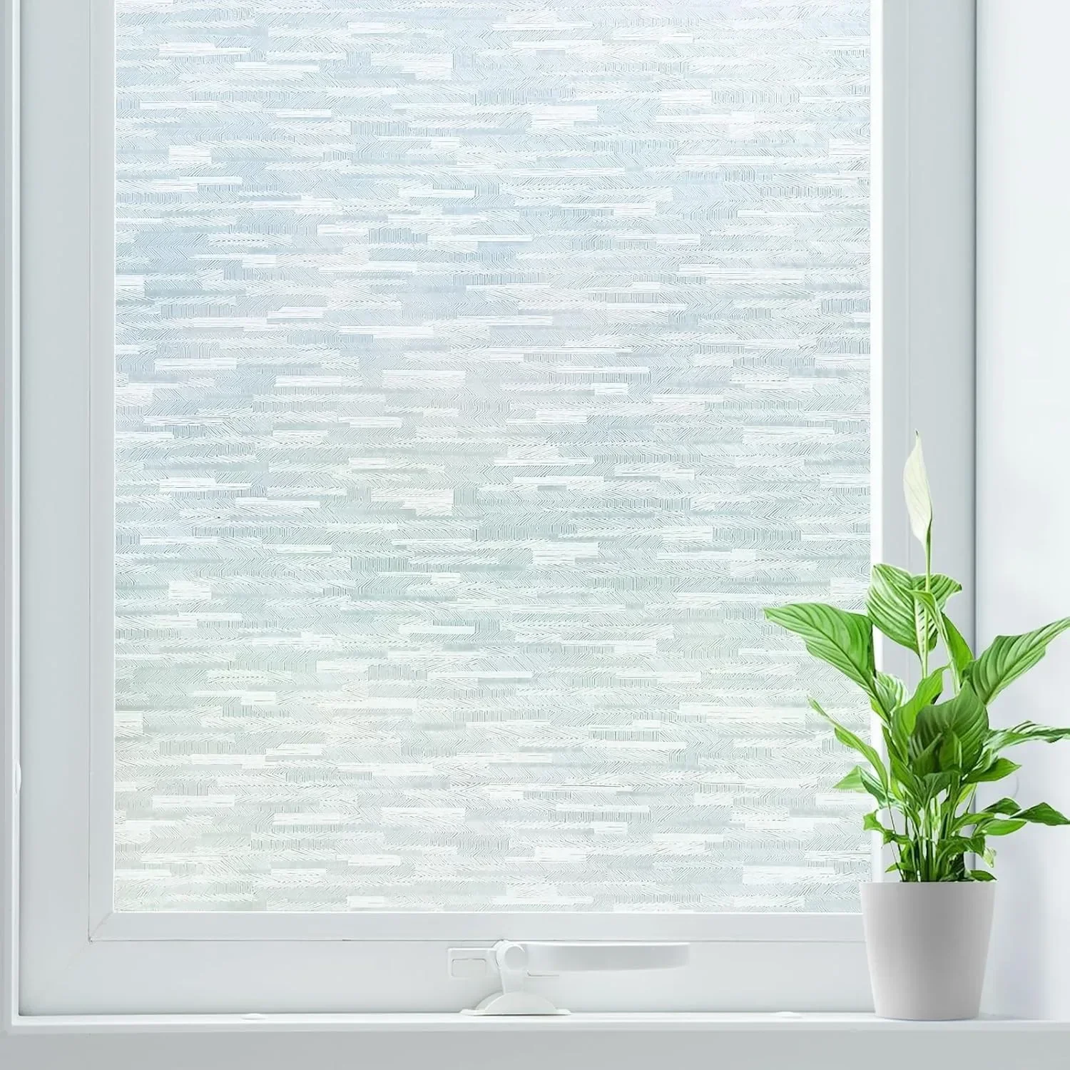 

Frosted Glass Window Film Privacy Static Cling UV Blocking Removable Opaque Stickers Vinyl Non Adhesive for Home Office