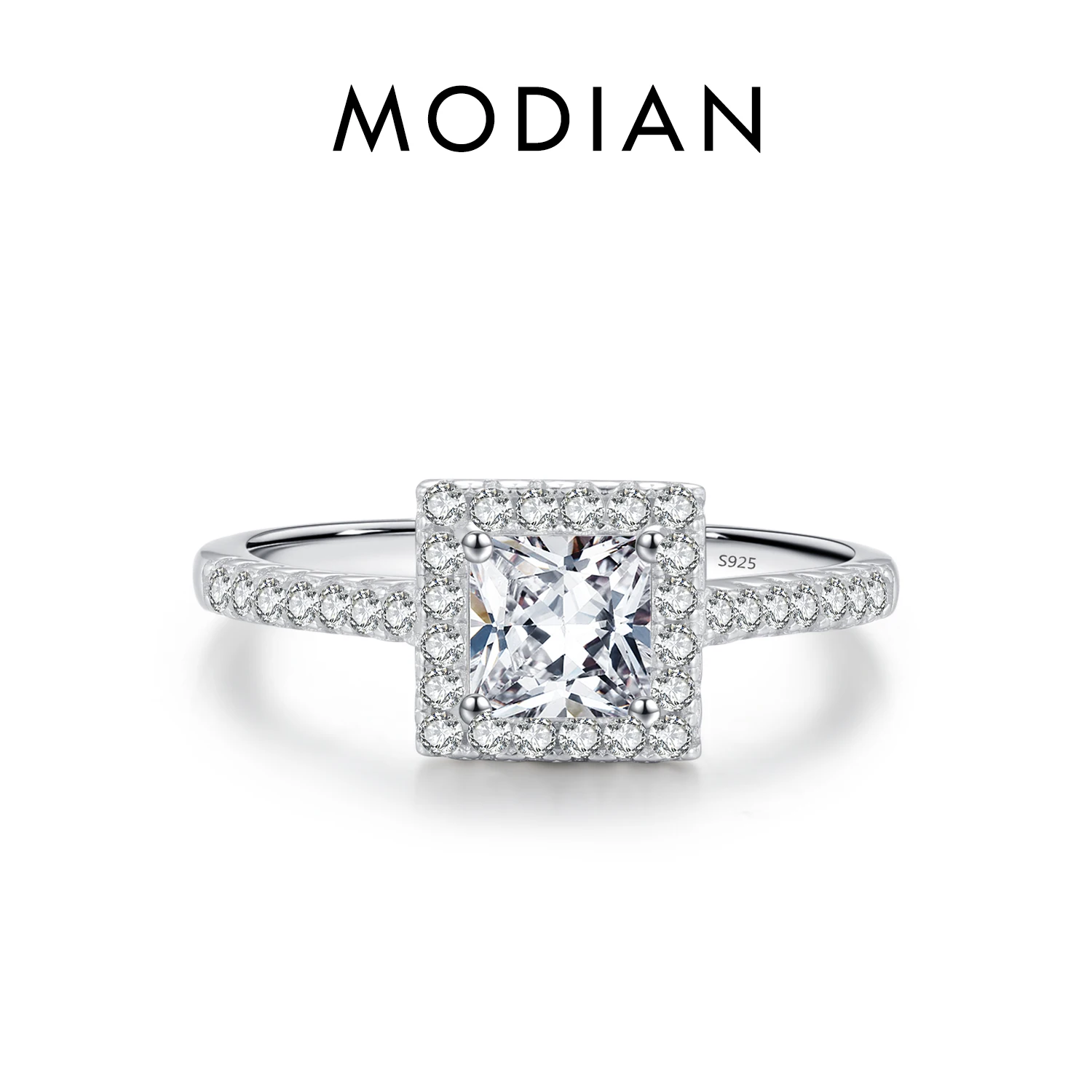 Women's Classic Geometric Round Oval Shape Zircon Ring