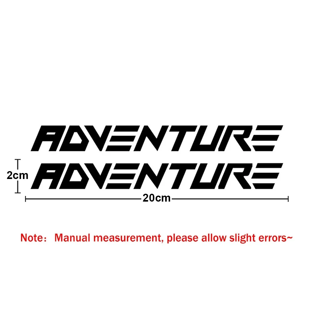 2Pcs Adventure Letter Motorcycle Stickers Reflective PVC Decals for Offroad Bike Body Fuel Tank Side Panel Decor Mod Accessories view 6