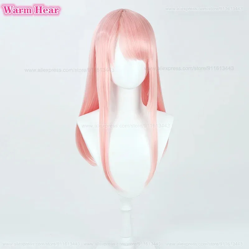 วิกผมคอสเพลย์อะนิเมะสไตล์อิเคียวมะ มิซึกิ แบบยาว 60 ซม./40 ซม. สีชมพูอ่อนแบบควัน ทนความร้อน x;3,v'6.f;9