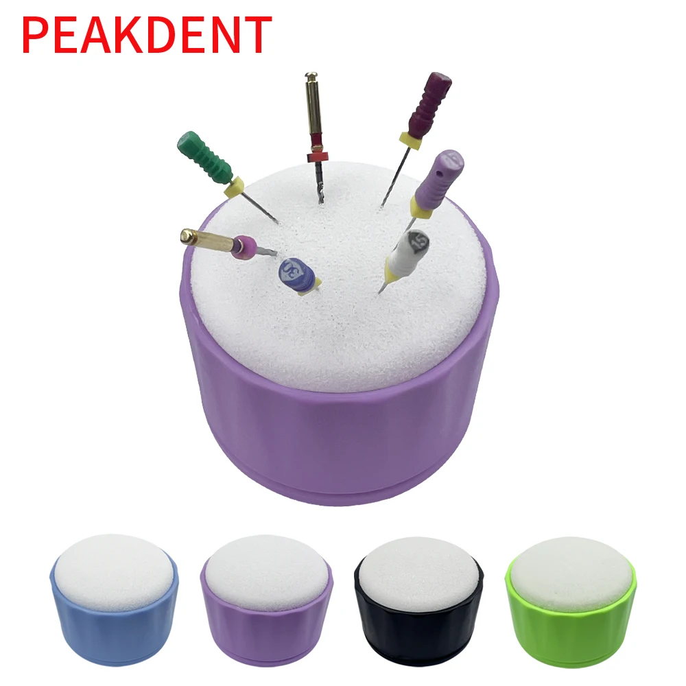 1PCS Dental Root Canal File Stand Endodontic File Cleaning Tools Autoclavable Round Endo Stand Cleaner Dental Lab Dentists