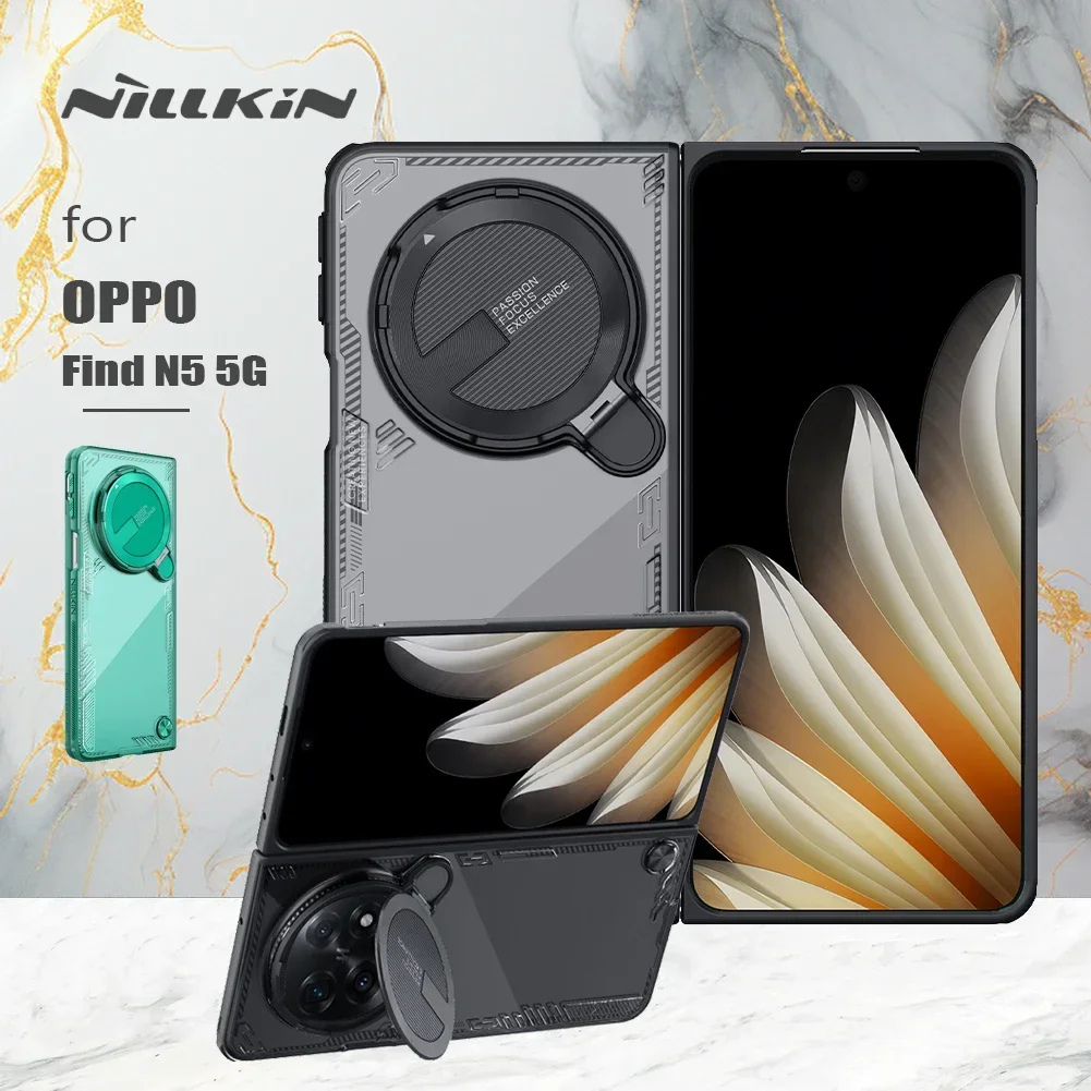 

Nillkin For OPPO Find N5 5G Case Iceblade Prop Fold Tranparent Clear Case Lens Camera with Stand Protection Back Cover