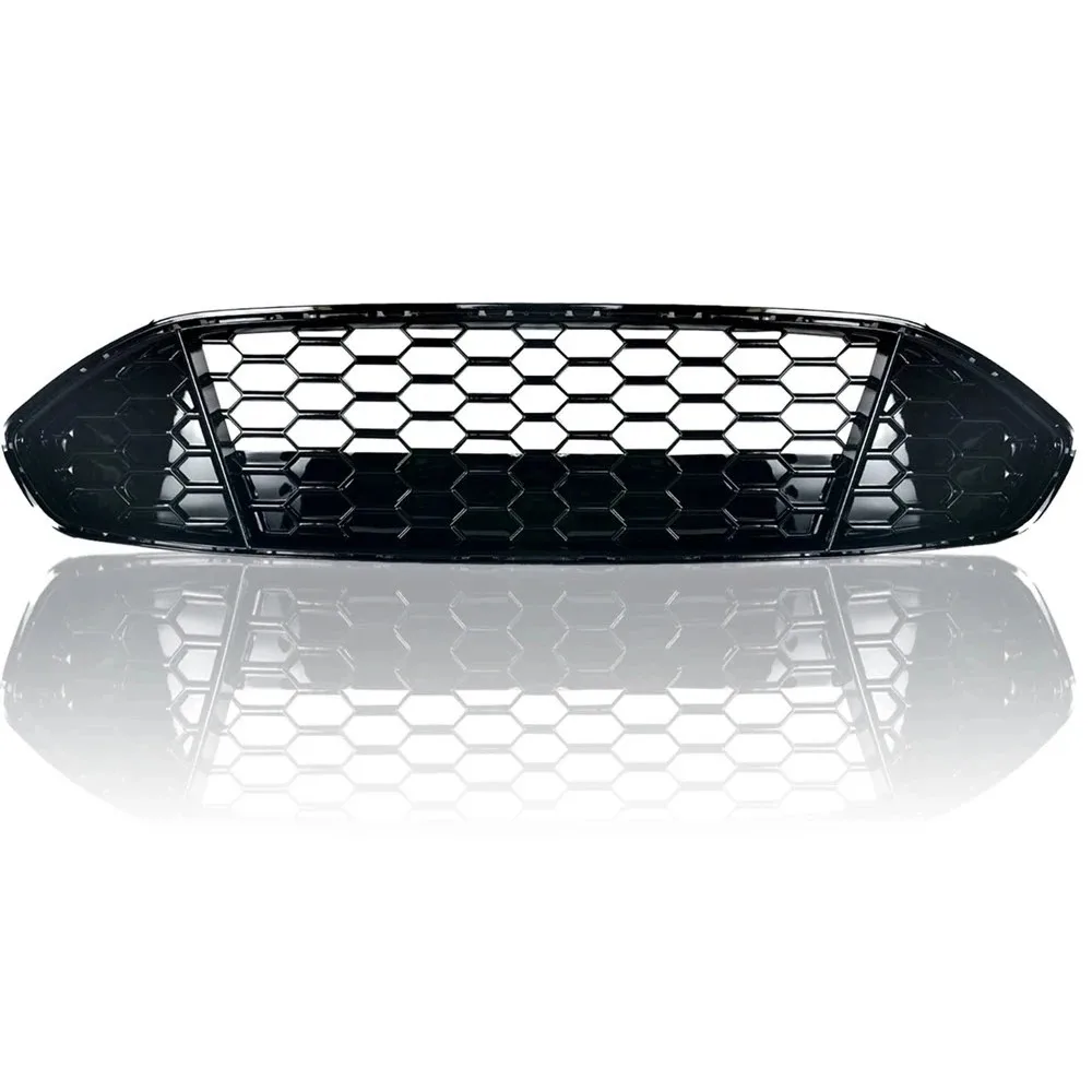 Car Front Bumper Centre Grille For Ford Fusion Mondeo 2013 2014 2015 2016 Honeycomb Mesh Front Racing Grills Sporty Grill Cover