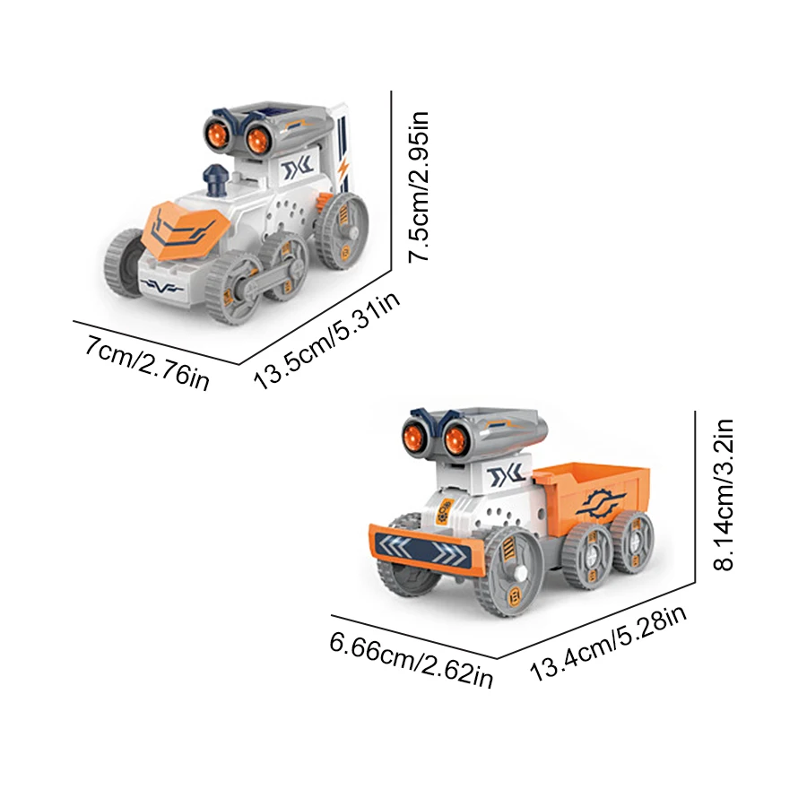 Diy 21-In-1 Solar Energy Robot Children's Toy Truck Car Robots Machine Deformation Panel Power Supply Model for Boys Gifts Xmas