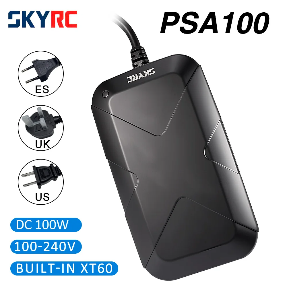 

SKYRC PSA100 Адаптер питания постоянного тока 100 Вт 100-240 В XT60 Разъем, совместимый с зарядным устройством B6neo B6neo+