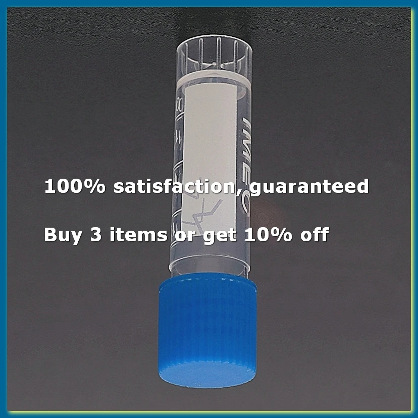 50Pcs 1.8ml Plastic Graduated 0.063oz Cryovial Test Tube Sample Pipe With Seal Cap-FABY