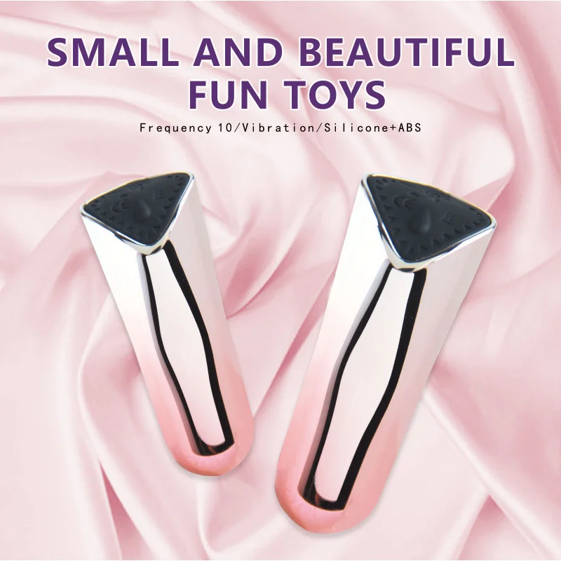 New Charging Strong Shock Vibrator Bullet Massage Masturbation Device Sex Vibrator Gradient Color Vibrator Adult Supplies