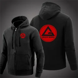 Gracie Barra Carlos GR Brazilian Jiu Jitsu Hoodies Printed Personalized Style Streetwear Hooded Cardigan Long Sleeve New Tops