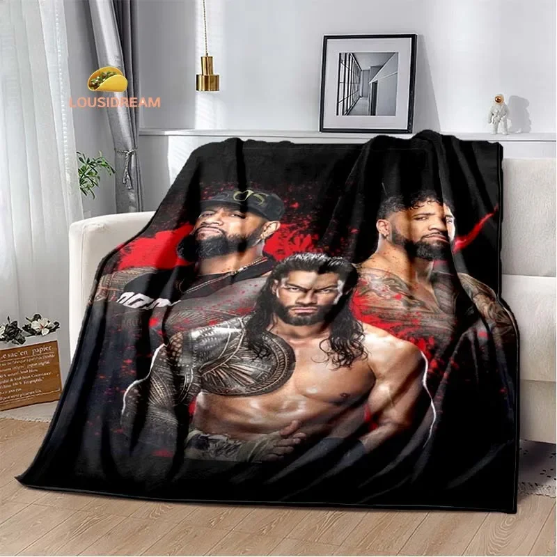 Wrestling Entertainment WWE Flannel Warm Blanket Retro Blanket Bed Bedroom Living Room Sofa Travel Picnic Blanket Birthday Gift