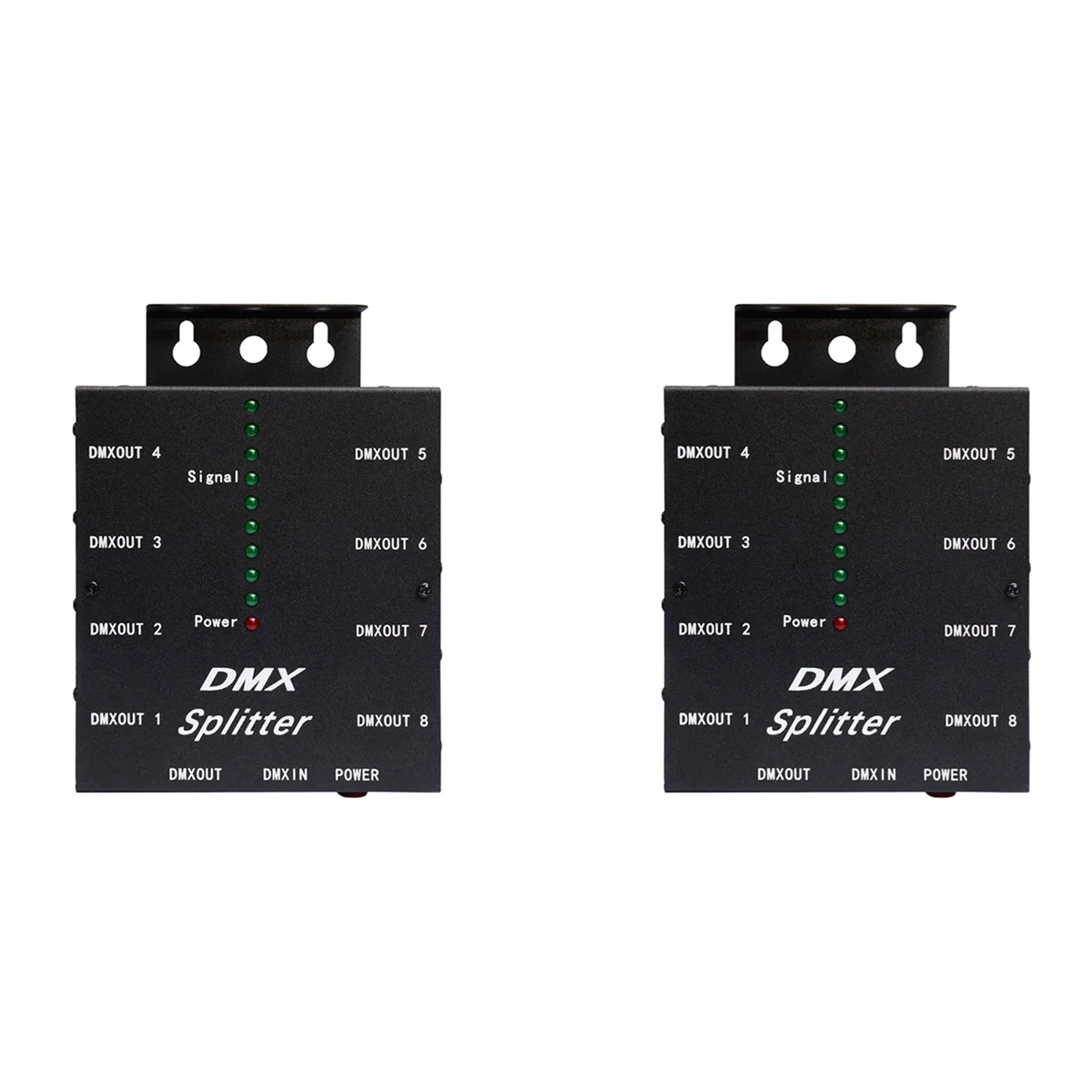 SQPP-2X DMX512 Spillter 8 Ports Channels Isolated 3Pin Optical Istribution Amplifier For DJ Disco DMX Stage Lighting EU Plug