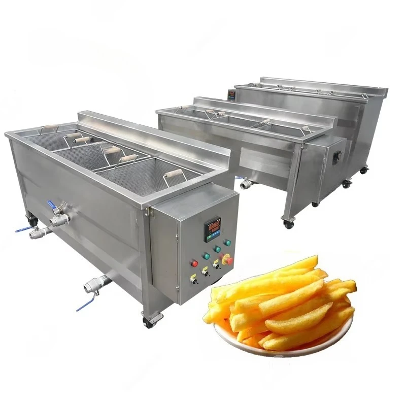 100Kg frozen French fries mechanical potato chip making machine potato chips semi-automatic production line