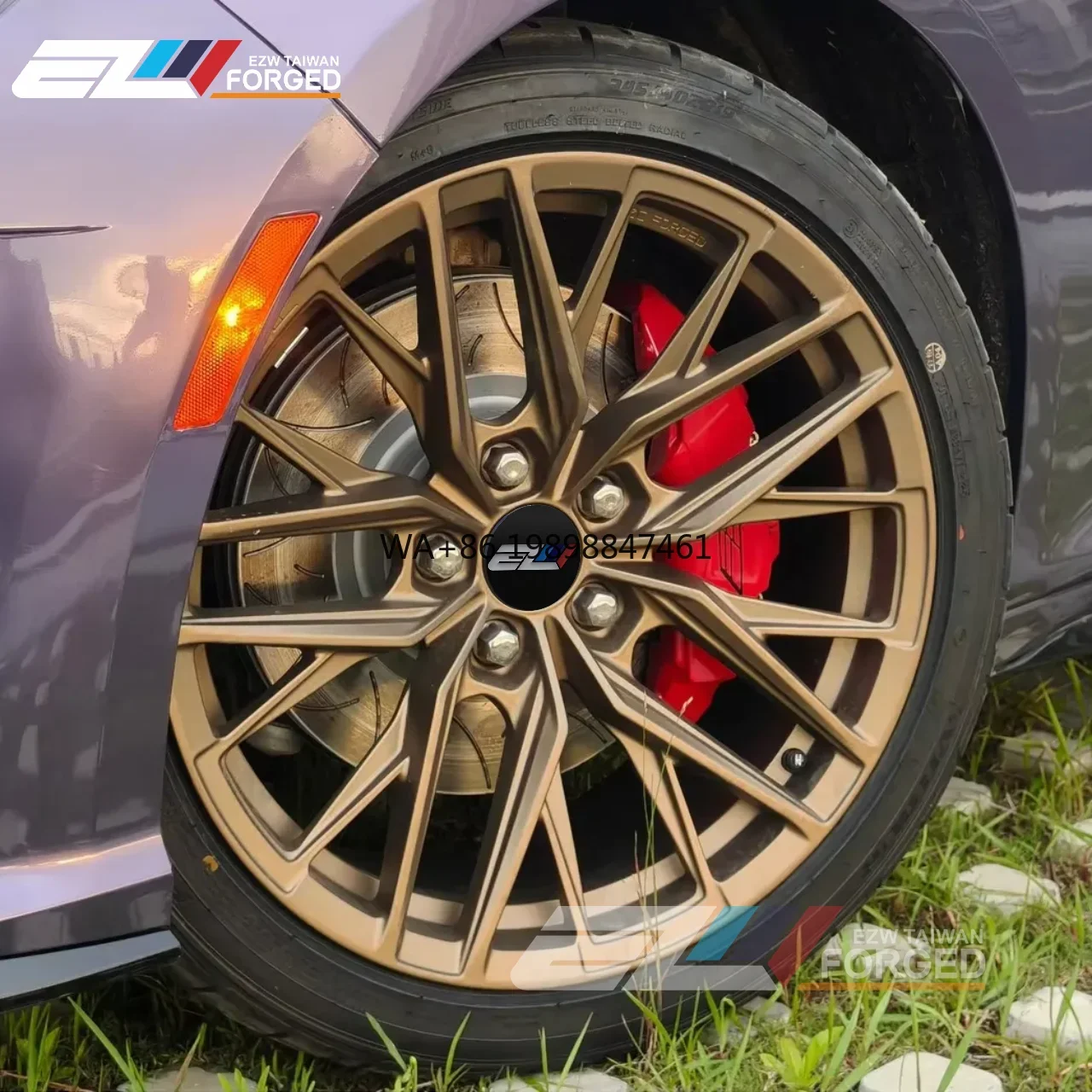For  Custom Forged Car Wheels Aluminum Rims18 19 20 21 22 Inch 5x114.3 5x112 5x110 5x120 Forged Rim for BMW G80 M3 M4 Bronze