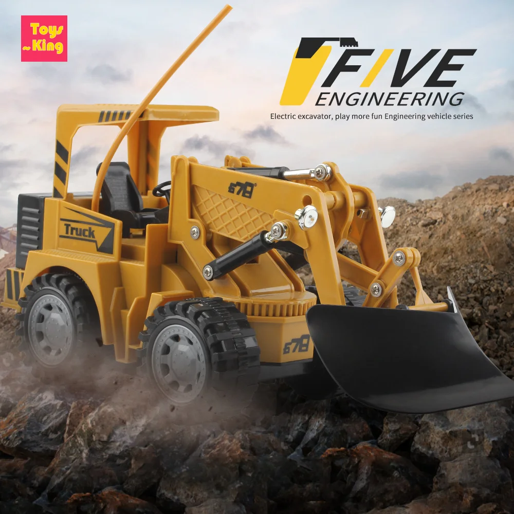 1/24 リモートコントロール掘削機トラック 4CH オープンロードカーエンジニアリング車両ワイヤレス車両子供のおもちゃクリスマスギフト
