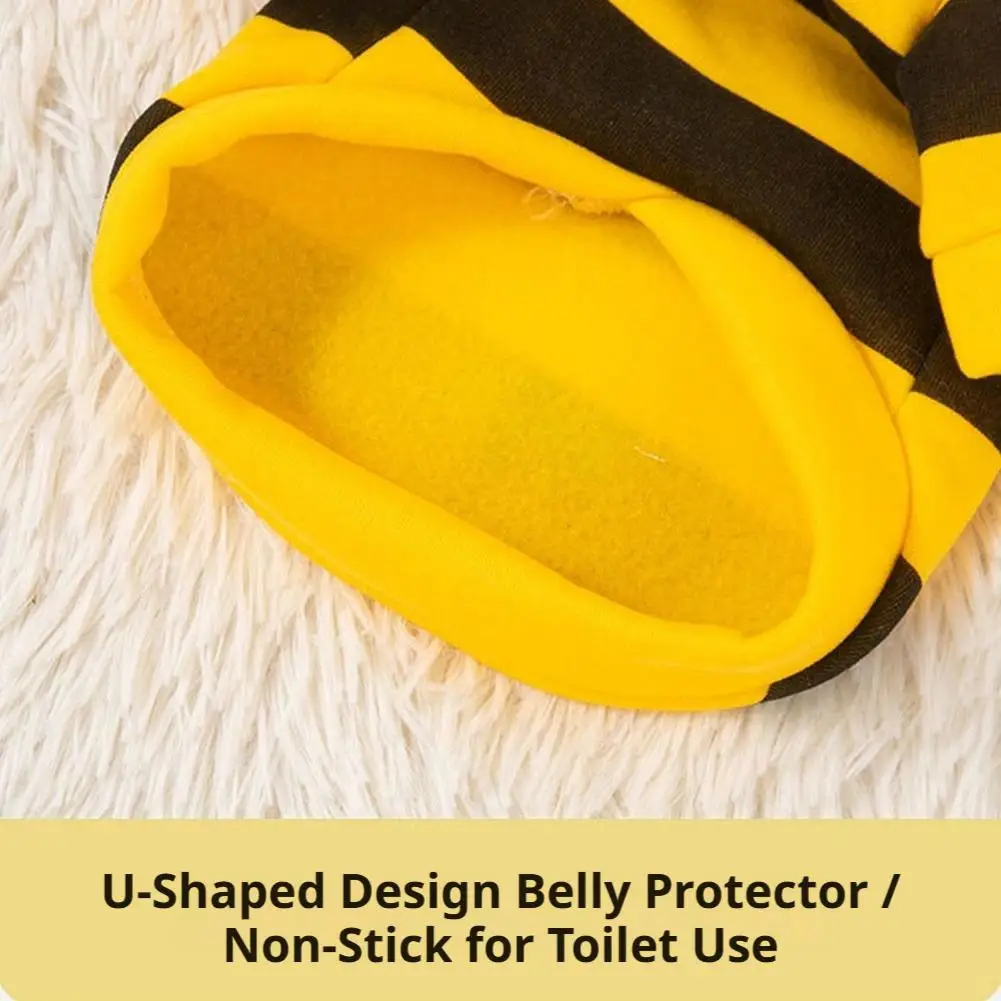 Bienen-Haustier-Hoodie Winter Warmer Fleece Hunde- und Katzenkostüm Cosplay Pullover Outfit für kleine und mittelgroße Welpen und Kätzchen für die Feiertage – Detail 14