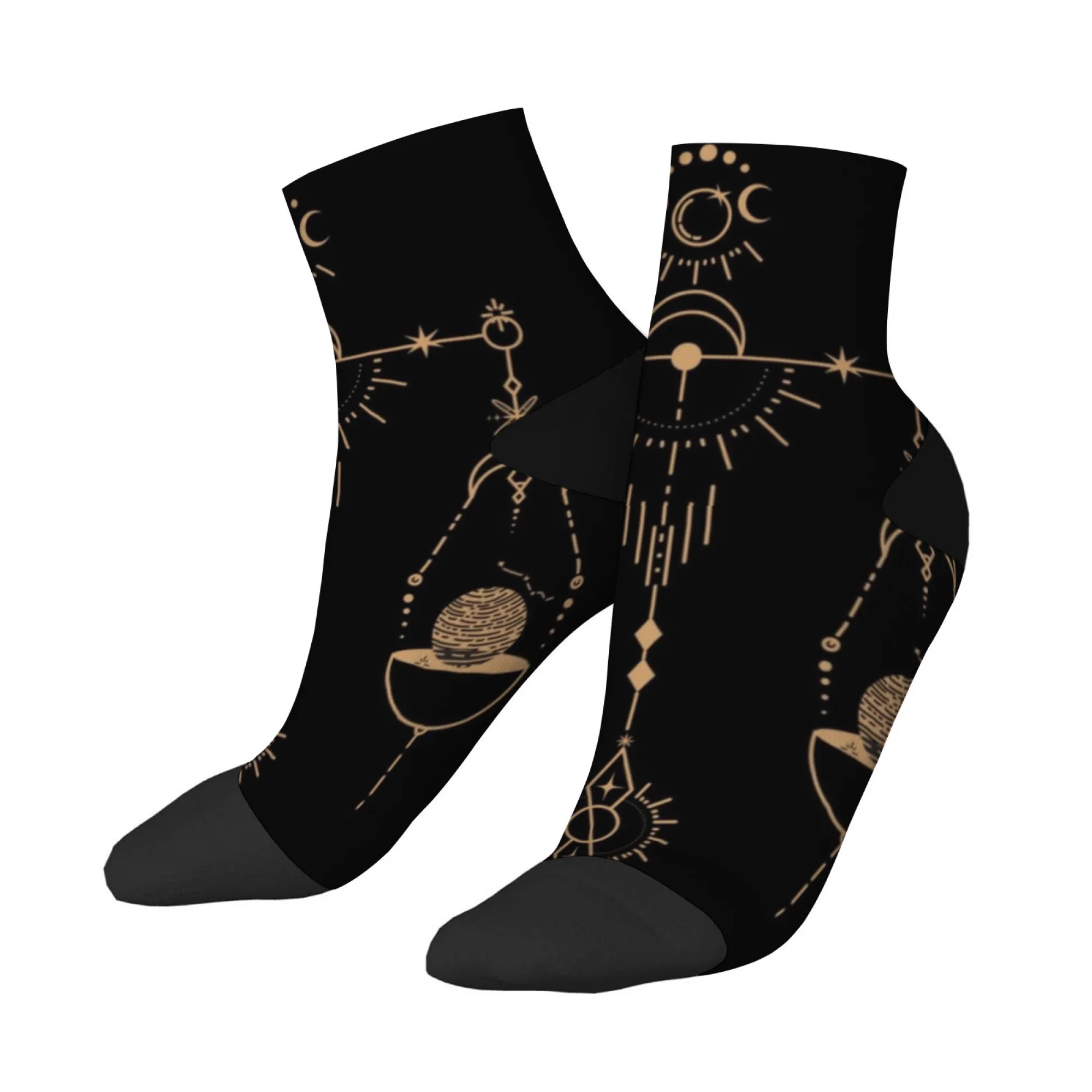 Konstellation kurze Socken, Polyester-Mischung, bequeme Freizeitsocken für Damen und Herren, Unisex, weich, atmungsaktiv, leicht, modisch
