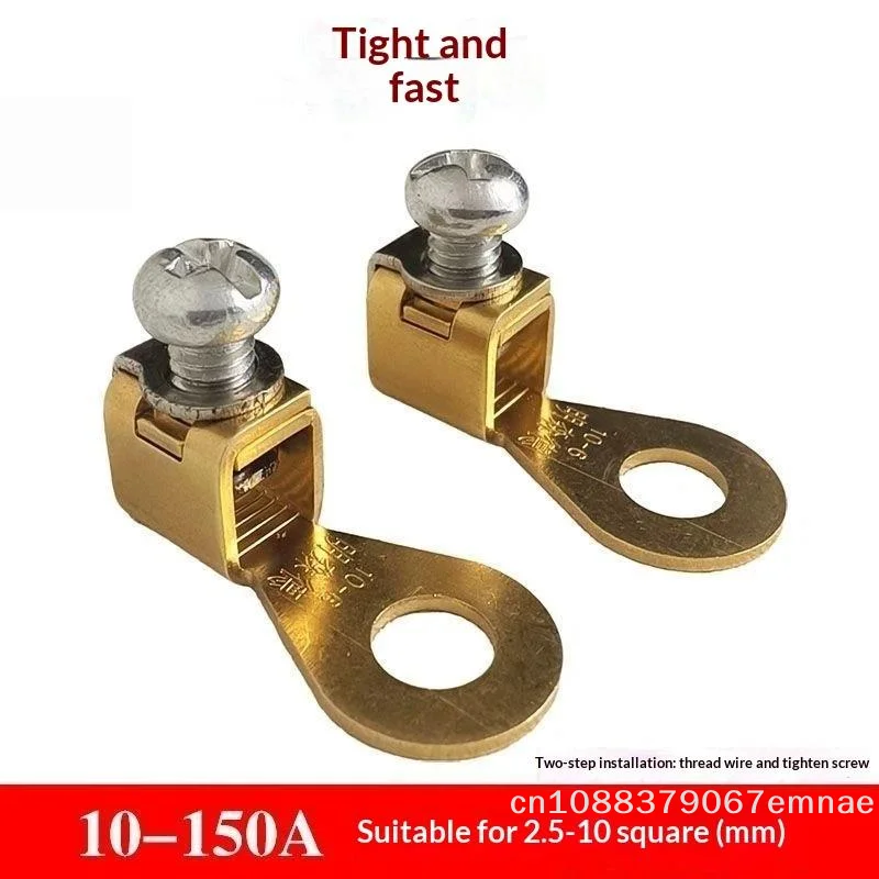 【xxx】Universal Car Battery Terminal Connector Quick Release Copper for 12V 24V Automotive Motorcycle Battery Wires Replacement