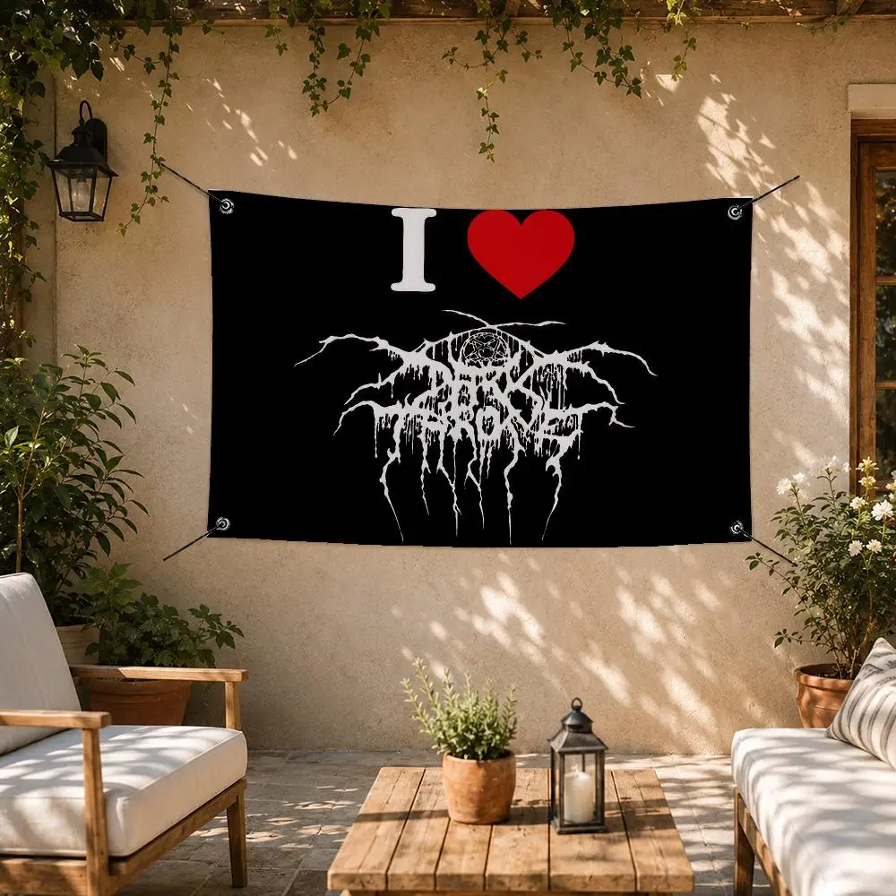 Black Band Darkthrone Flags Room Bedroom Home Outdoor Wall Hanging Concert Printed Background Decoration Art Banne