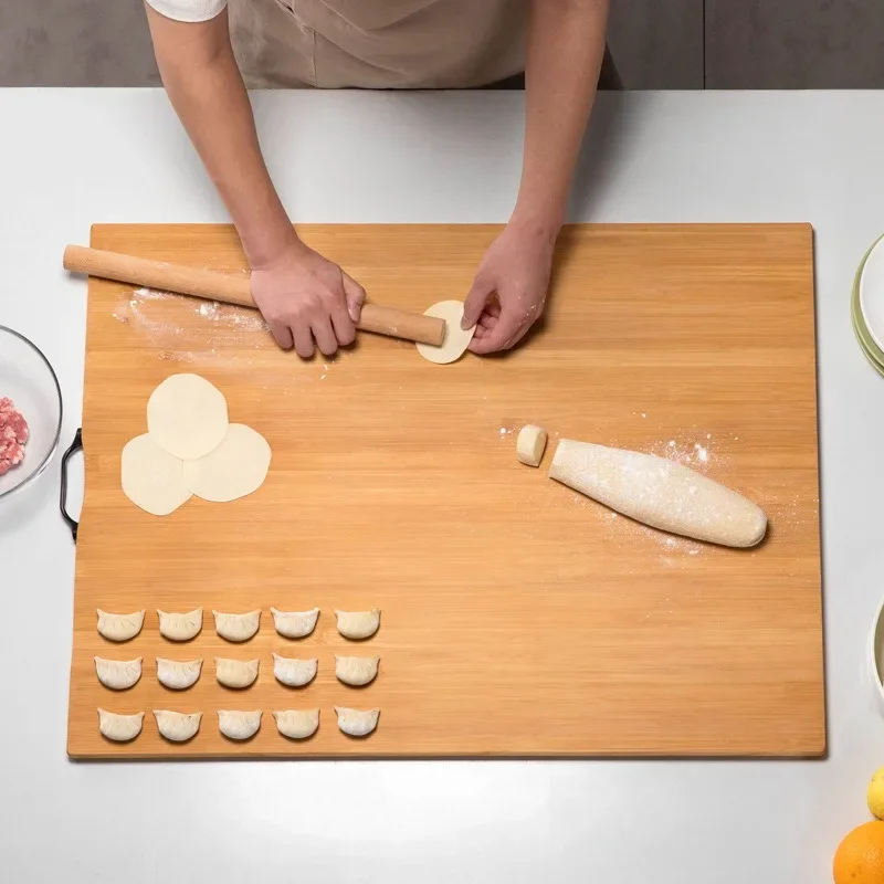 Vegetable cutting board cutting board chopping board household anti-mildew double-sided rolling panel kneading