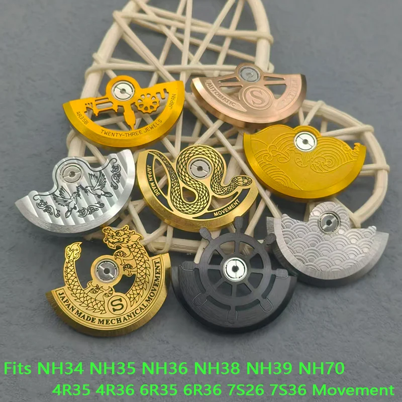 

NH35 Movement Rotor Oscillating Weight Rotor Fits NH35 NH36 38 39 4R 6R 7S26 Movement Oscillating Weight Automatic Roter Parts