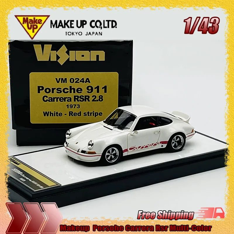 

Новый макияж 1:43 Porsche Carrera Rsr, многоцветная имитация смолы, миниатюрная модель автомобиля на заказ, коллекционные игрушки, подарочный орнамент