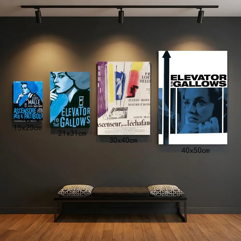 classic movie E-Elevator to the Gallows-S Painting Calligraphy Elegant Botanical Decor for Living Room Modern Interior Design