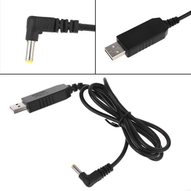 Y4ue USB 5V Paso hasta 12V 4.0x1.7 mm Cable alimentación para Dot 3rd Router