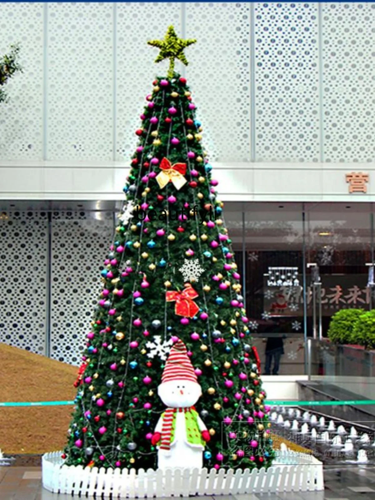 Large Christmas tree set 3-6 meters 7 meters Christmas outdoor luminous decorative tree