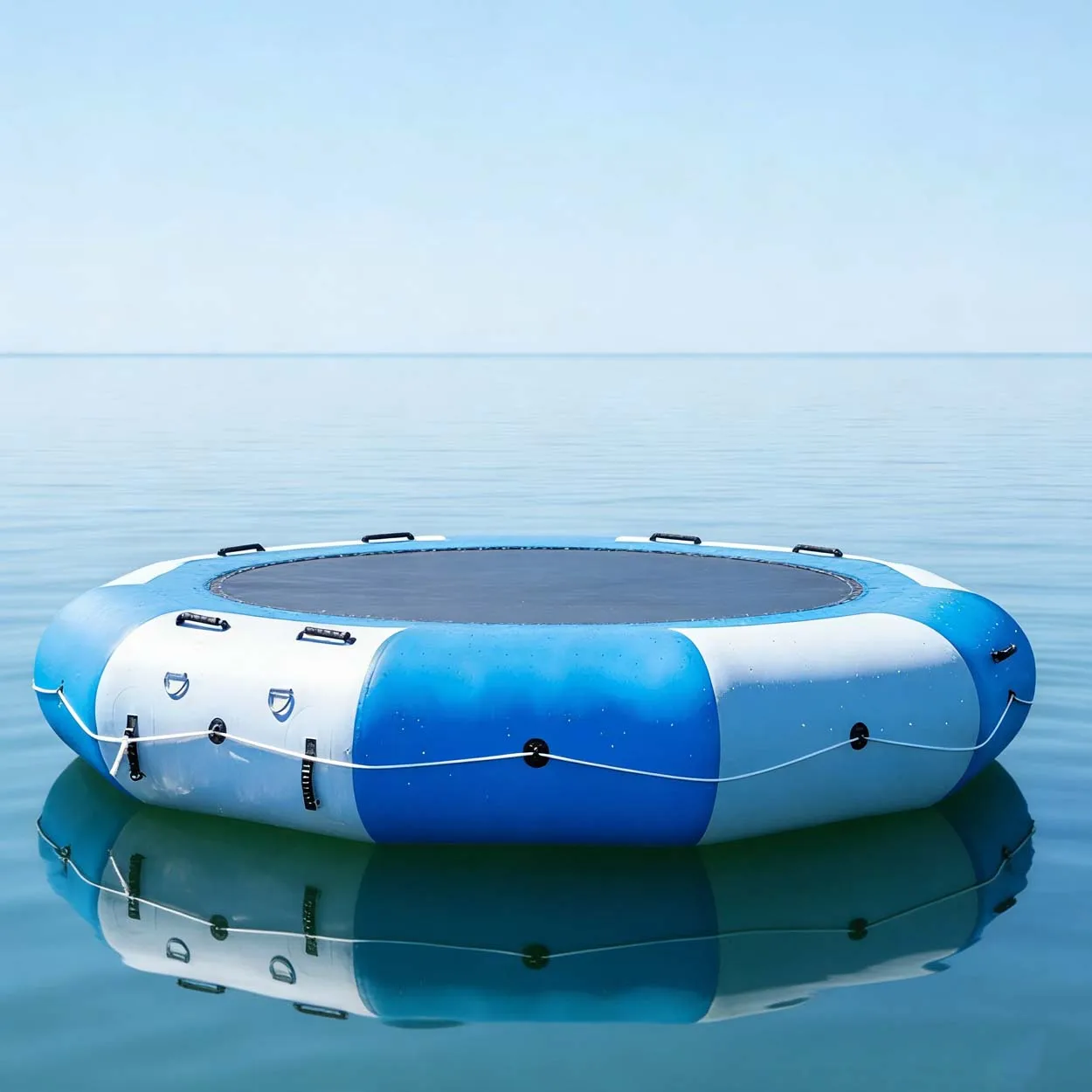 

Высококачественный надувной водный батут для дома, плавающее водное оборудование из ПВХ для игр на воде для нескольких человек