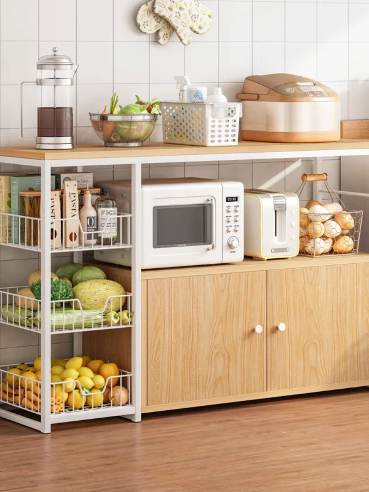 Kitchen Storage Rack Household Multifunctional Floor Multi-layer Microwave Oven Rack Storage Cabinet Vegetable Storage Rack