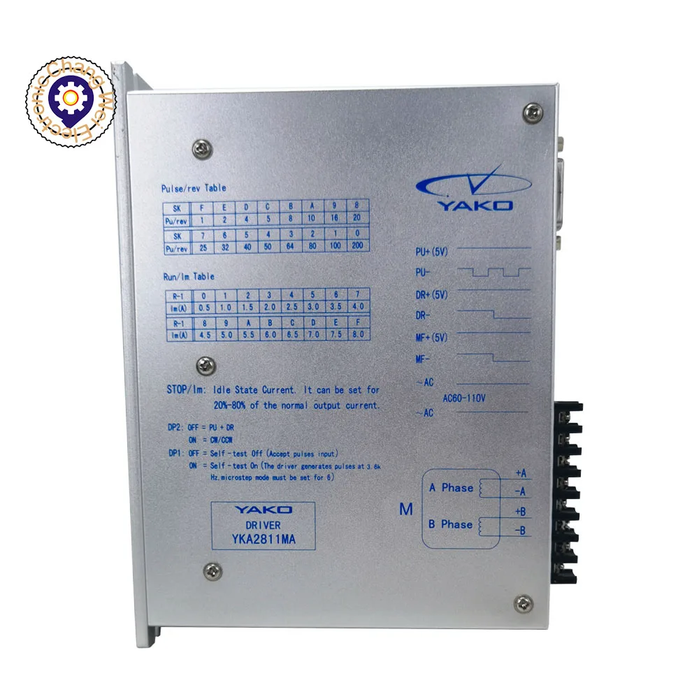 Cyclmotion CNC controller YKA2811MA 60 -110VAC Original YAKO  Stepper Driver Engine  8A For CNC Router