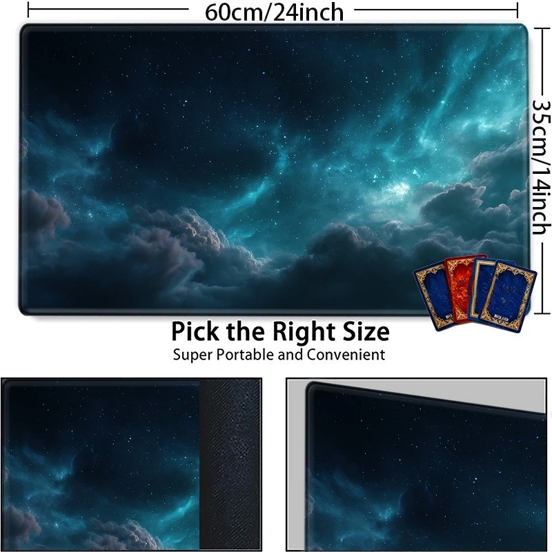 Mysterious Night Sky Game Pad, perfectly suitable for CCG, TCG, RPG games and tabletop decoration. It an ideal gift for friends