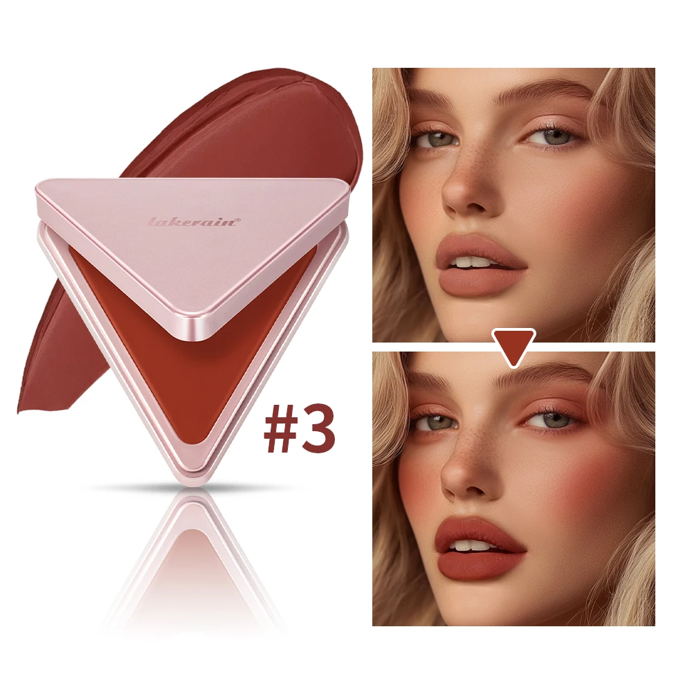 

Matte Satin Cream Blush 5 Colors Long Lasting Natural Pink Makeup Blush Waterproof High Pigmented Blusher Facial Cosmetics