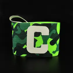 Neue Camouflage Armband Stick Wicklung C Mark Armband Machen Stil Fußball Kapitän Armband Grün Fußball Team Sport Multitool