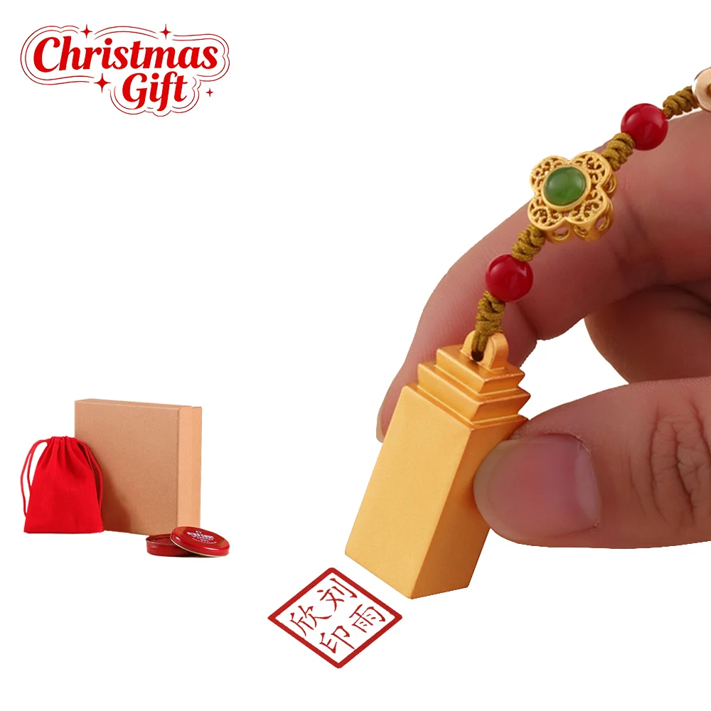 

Brass Metal Seal Gold Stamp Customize Chinese Hanko Name Stamps Calligraphy Painting Signature Chop Seal English Teacher Gift